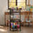 5-Tier Metal Rolling Craft Cart With Lockable Wheels & Adjustable Dividers - Multi-Functional Art Supply Organizer For Painting Studio/Kitchen/Dorm (Grey)