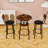 Round Bar Stool Set with Shelf-393008440-393008445
