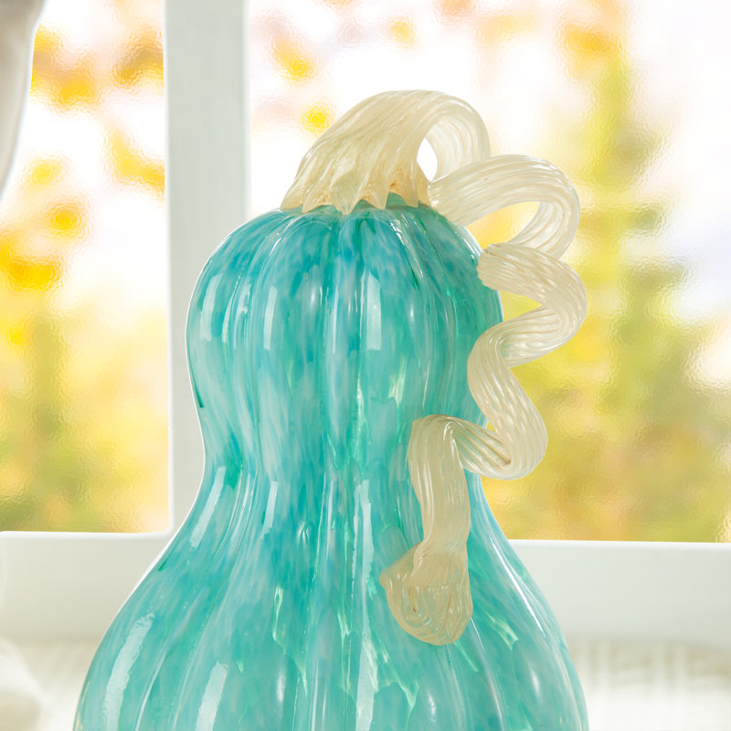 Gourde en verre d'automne 8,5 po, Vert