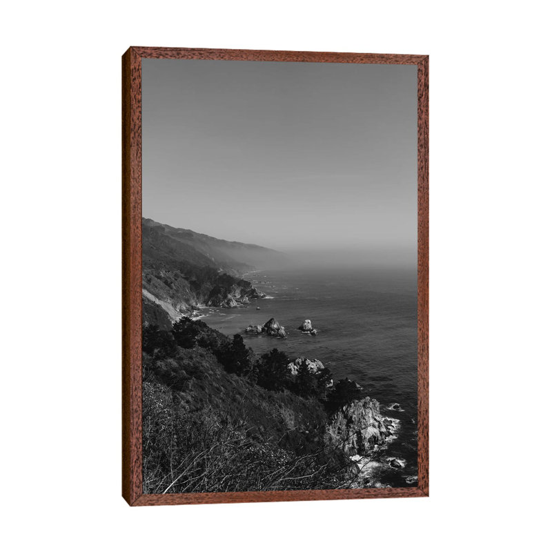 Big Sur III by Bethany Young - Print on Canvas, 101.6cm H x 66.04cm W x 3.81cm D, Classic Brown Wood Framed