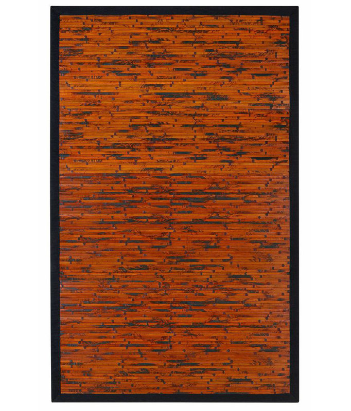 Govinda Handmade Bamboo Slat/Seagrass Area Rug, Rectangle 6' x 9'