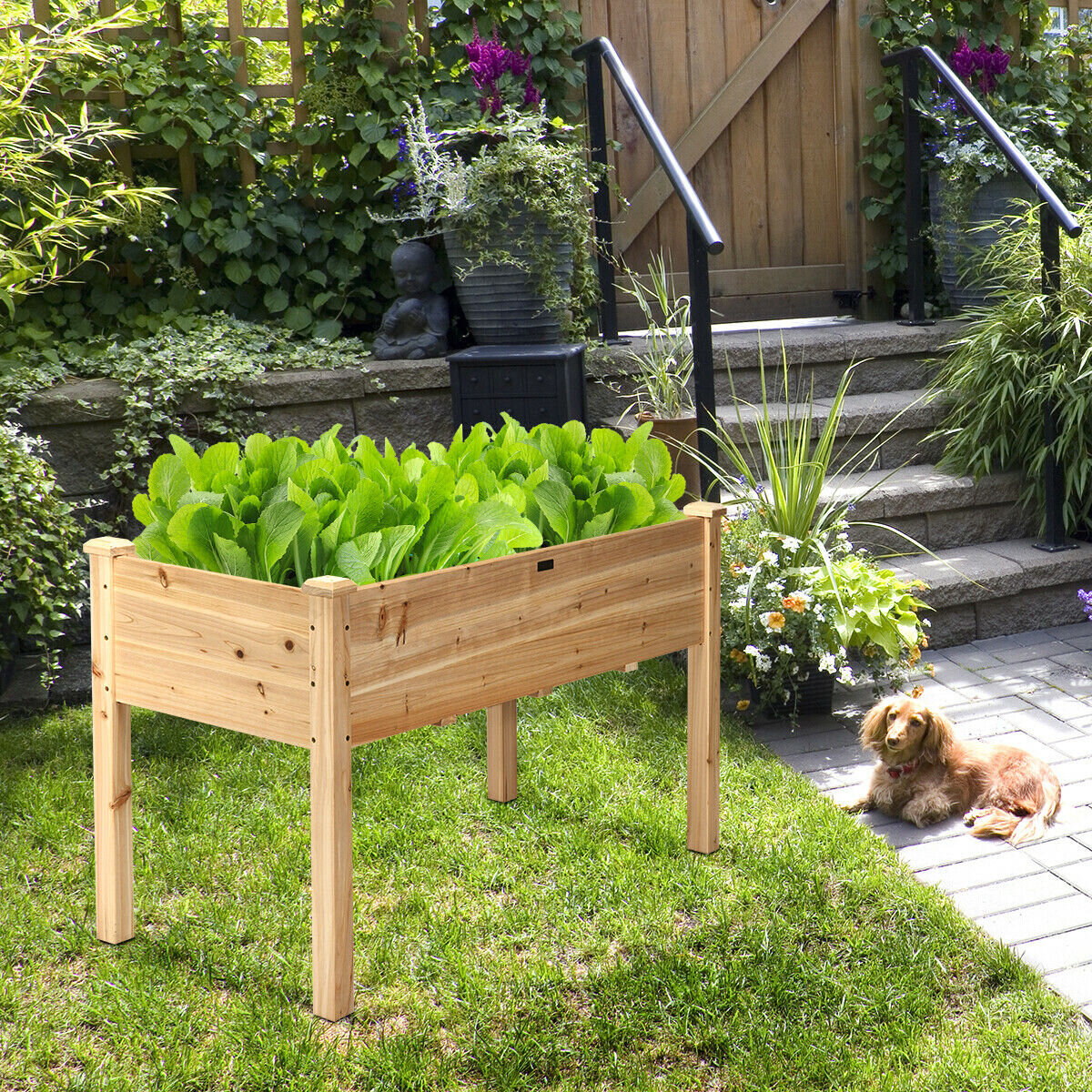 Arlmont & Co. Caiden Wood Elevated Planter & Reviews | Wayfair