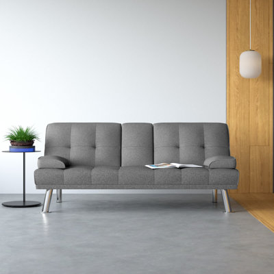 Floreana 66" Linen Sofa Bed