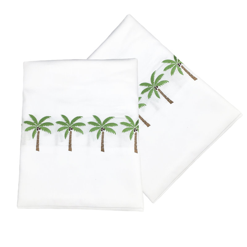 Palm Tree Pillowcase Case Pack Set, Standard