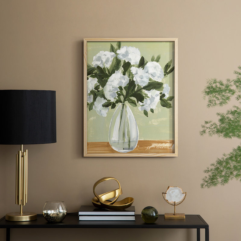 Vased Viburnum II, reproduction encadrée - bois massif, Naturel, H 11 po x l 9 po