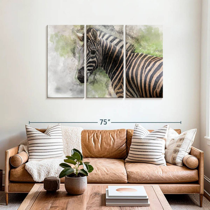 Brampt Magnificent Zebra, 36" H x 57" W