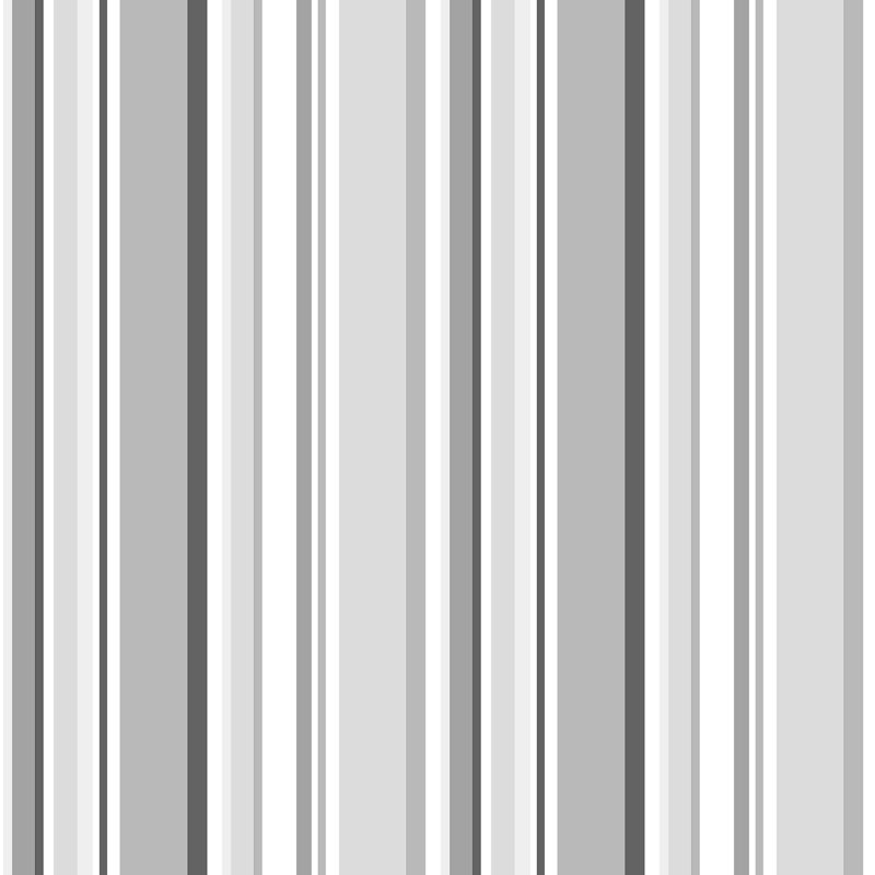 Dweck 10m x 52.8cm Matte Wallpaper Roll, Grey/Black