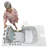 Ella Royal 32"x52" Acrylic Air and Hydro Massage Walk-In Bathtub with Right Inward Swing Door, 5 Piece Fast Fill Faucet, 2" Dual Drain, Carrara Wall Surround-90231913
