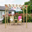 2.4m x 2.4m Solid Wood Pergola