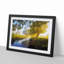 Beverley Brook River in London - Framed Print