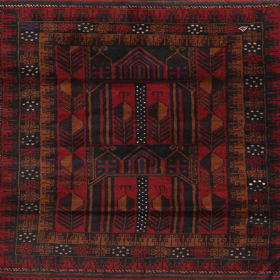 Tapis oriental bleu / rouge / noir