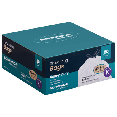 10L Trash Bags - 80 Count