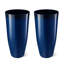 Ensemble de 2 pots à fleurs surdimensionnés en faux cobalt 30 po-123175658-123175659