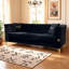 Canapé 3 places de style Chesterfield avec 2 coussins pour le salon et le bureau