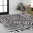 Maribo High-Low Abstract Groovy Striped Black/White Rug-743853335