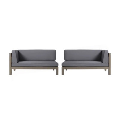 Patio X-Back Left -Right Corner Bench Set