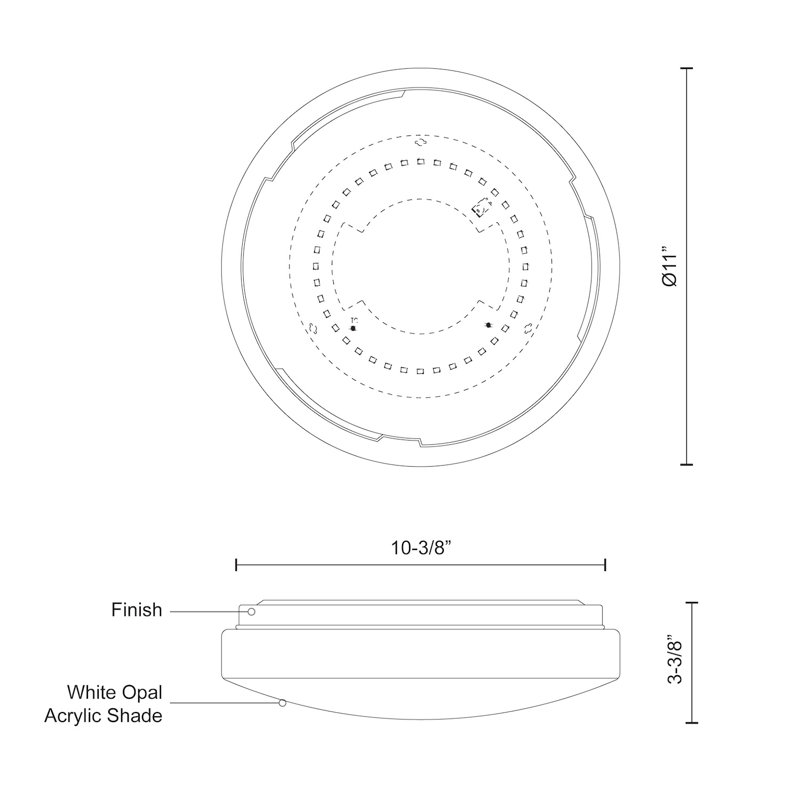 Collins 1 - Light LED Flush Mount