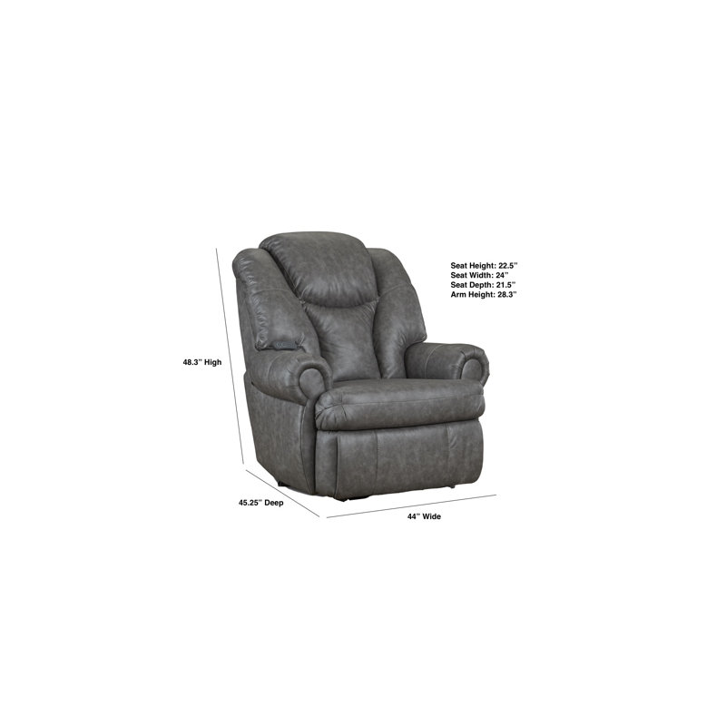 Fauteuil inclinable électrique Knox King Comfort, Gris