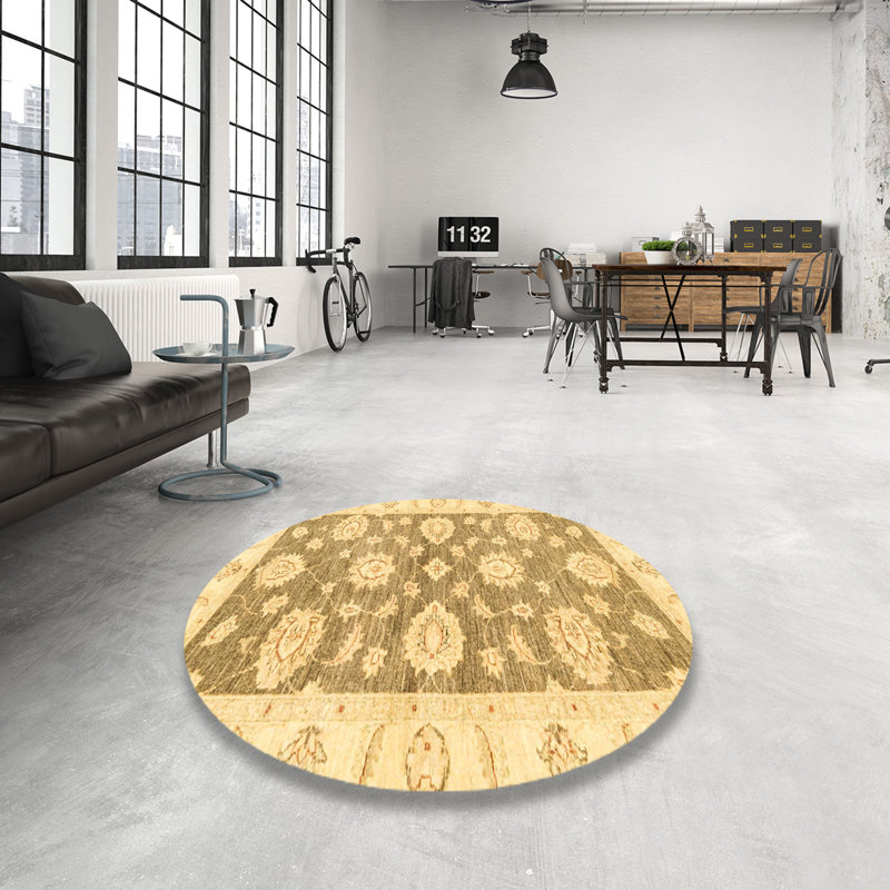 Tapis abstrait moderne 3919, Rond 5 pi