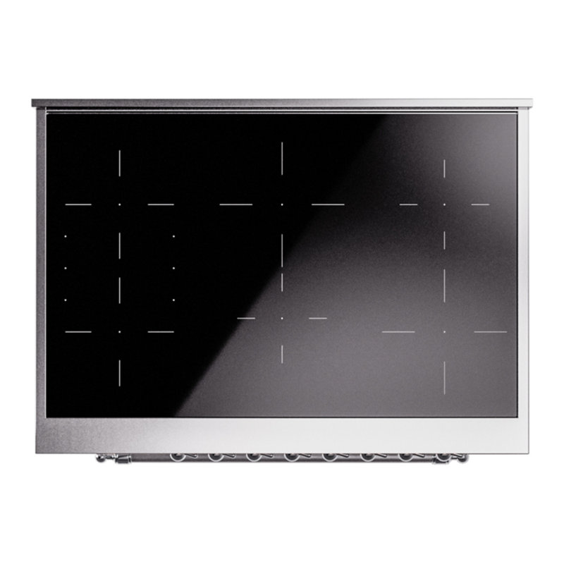 ILVE Nostalgie II 36 in Induction Range, White/Chrome