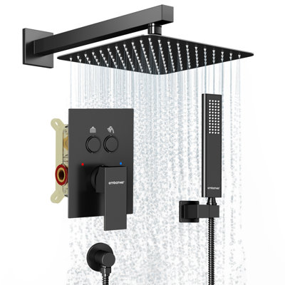 10-Inch Horizontal Bar Dual-Function Shower Head Suite, Luxury Shower Heads, Modern Bathroom Decor, Bathroom Renovation Essentials