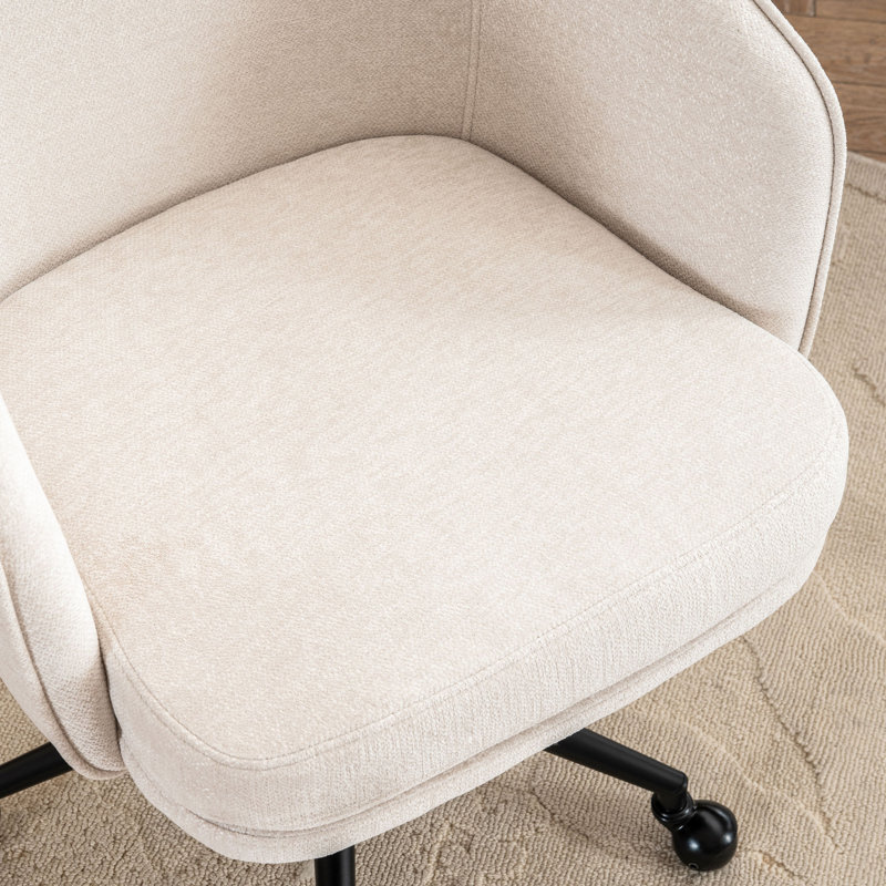 Chaise de bureau Toscani, Chenille beige