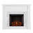 Burliegh 48'' W White Electric Fireplace
