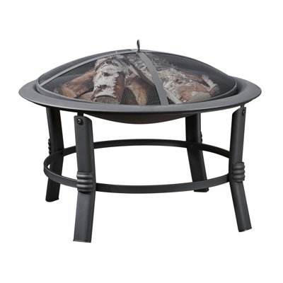 Round Steel Wood Burning Smokeless