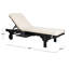 Alvah Outdoor Adjustable Garden Lounger with Cushion-749740543-749740542