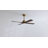52 In. 4 Solidwood Walnut Blades Dc Motor Indoor Standard Ceiling Fan With Remote Downrod-430061717-430061712-434971800