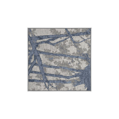 Tapis gris soyeux et moelleux