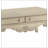 Antique White 2-Drawer Coffee Table with Cabriole Leg