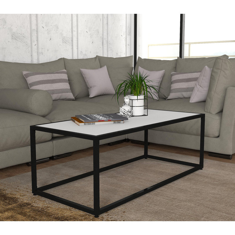Servin Frame Coffee Table, White