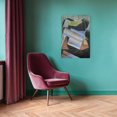 Juan Gris'S Lineup Abstract Classic Contemporary Wall Art Print by Juan Gris - 1 Piece Wrapped Canvas Wall Art