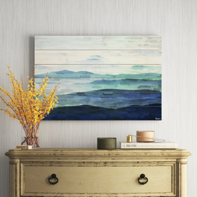 «Mountain Tops» par Parvez Taj - impression sur bois