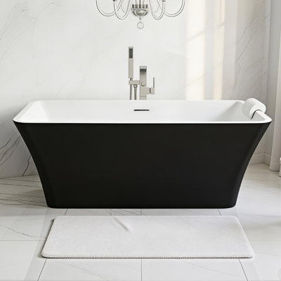 Transolid 66.875 L x 29.5 W x 22.875 H Freestanding Bathtub