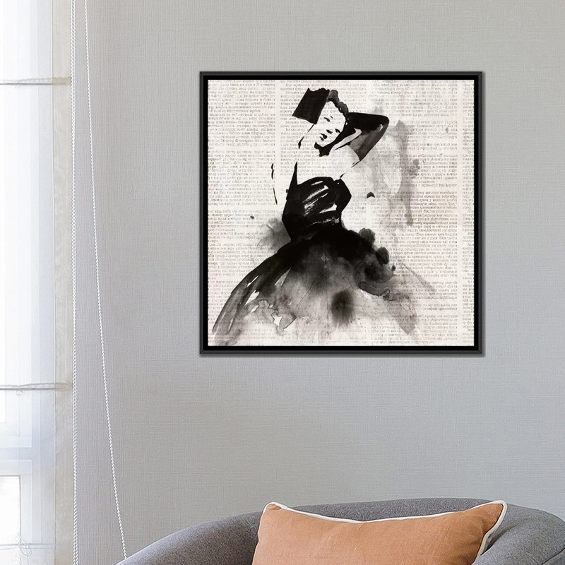 « spotlight ii », impression sur toile, H 18 po x l 18 po x P 1,5 po, Toile avec cadre noir, Pas de tapis