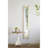11.8X1.6X69.3" Floor Mirror With Distressed White Finish