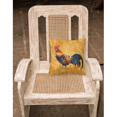 Rooster Outdoor Throw Pillow
