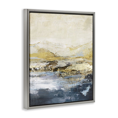  «Mountain Lake», art mural encadré flottant par Design Fabrikken