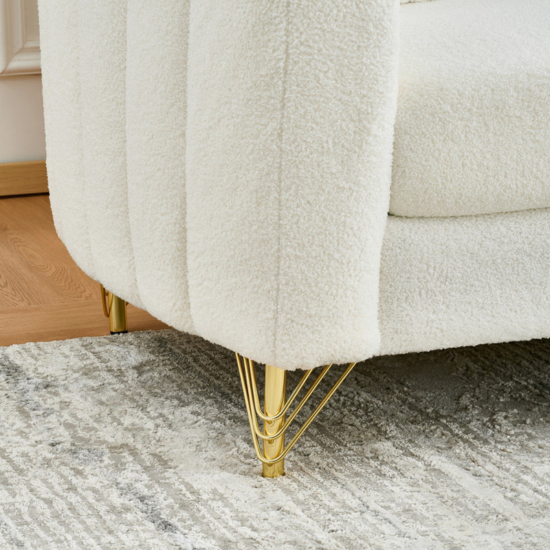 Canapé 2 places Chenille, Beige