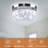 9.8" Crystal Flush Mount Ceiling Light Fixtures LED Ceiling Lamp For Kitchen