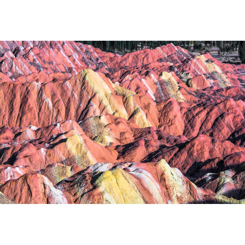 Beardstown Danxia Landform - Wrapped Canvas Print, 30cm H x 46cm W