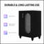 Meuble-lavabo de 20 po avec lavabo, armoire avec tablette à deux niveaux, rangement réglable, bois massif et panneau de fibres à densité moyenne, noir