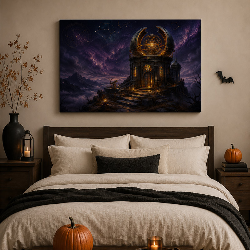 Impression sur toile, "Fantaisie" avec Halloween, H 28 po x l 40 po