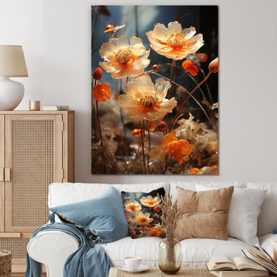 " Peach Sunkissed Petals Wildflowers I "