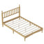 Lit plateforme double en bois