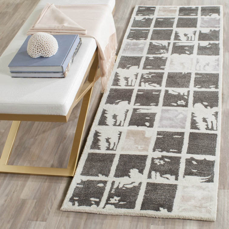 Jefferson Hand Tufted Wool Geometric Rug