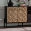 Buffet Mid-Century avec portes en relief 3D