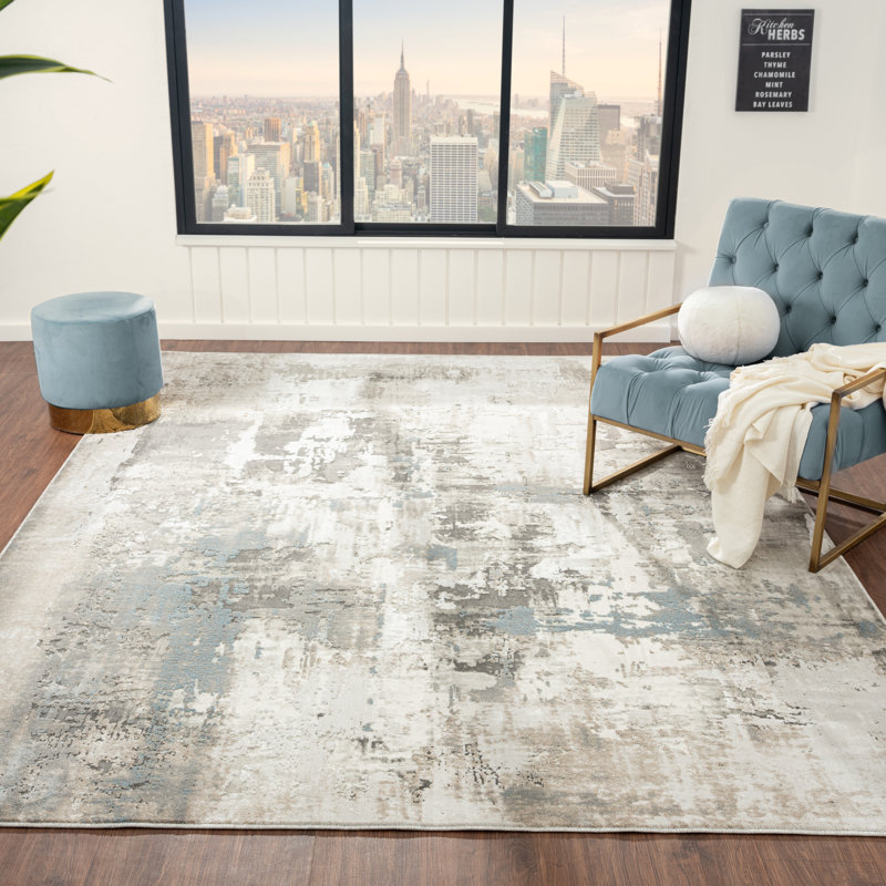 Abstract Indoor Rug, Rectangle 8'7" x 11'6"